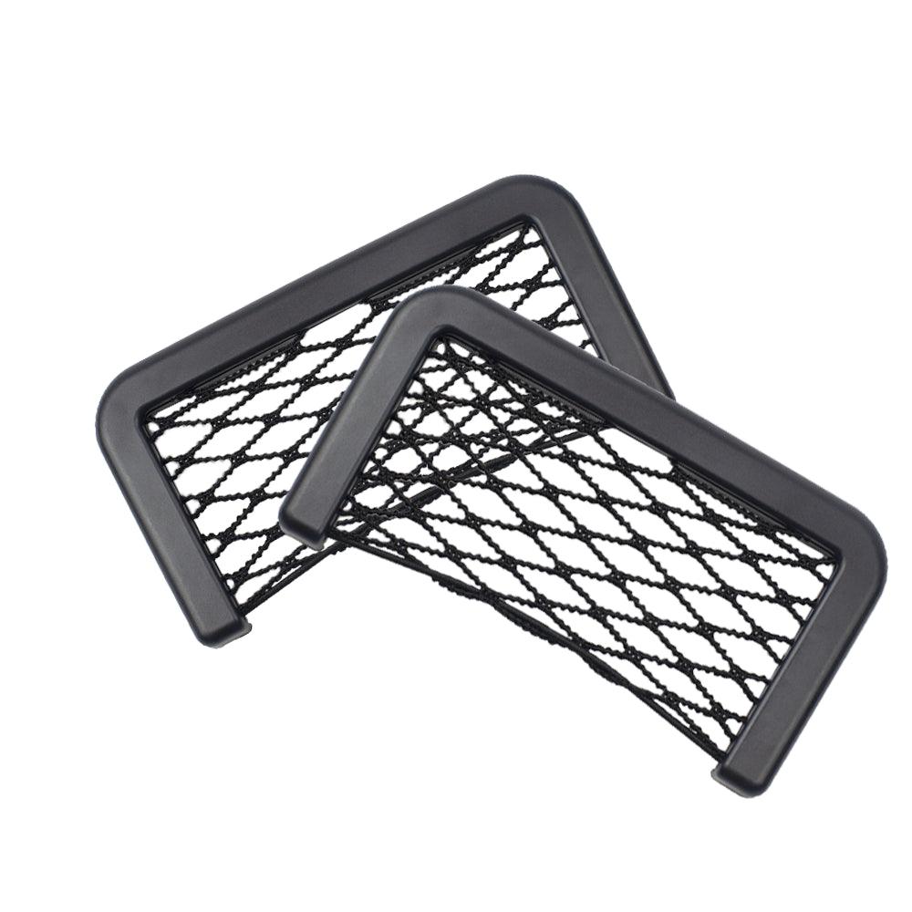 Universal Car Seat Side Storage Nets Resilient Pocket Organizer Car Accessories Products Car Organizer Storage Bag Auto Paste Net Pocket Phone Holder Car Storage Net Black Seat Side Back Storage Net Bag Universal Car Interior Accessories